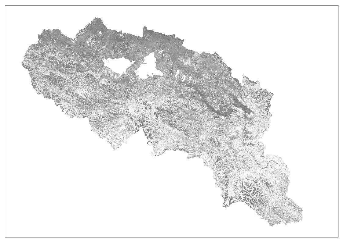 The map of fractional vegetation cover in the Yellow River source region of Tibet Plateau (2015)